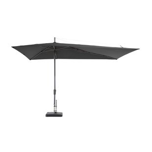 Madison Stokparasol Topline Asymmetric - 360x220cm - Grijs - Met Opwindmechanisme 220g/m² Aluminium Mast