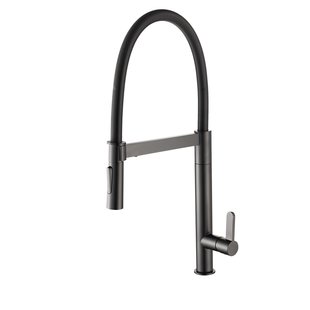 Aquavive Keukenmengkraan Volturno Met Uittrekbare Handdouche Zwart