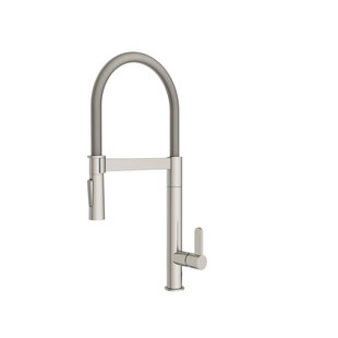 Aquavive Keukenmengkraan Volturno Met Uittrekbare Handdouche Geborsteld Nikkel