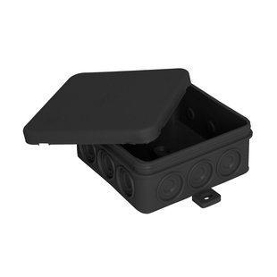 Kopp Kabeldoos Met Doordruk Membramen Ip54, 85x85x40mm, Zwart