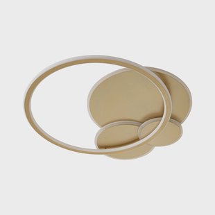 Circulo LED plafondlamp Ø 60 cm goud dimbaar Lucande - Woonkamer - Modern - Metaal - Rond