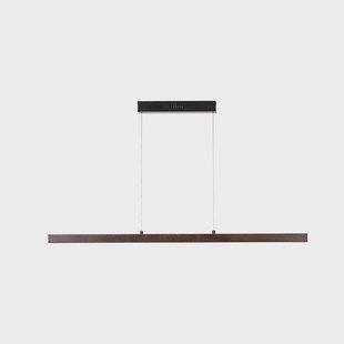 Nihalo LED hanglamp, walnoot, 122 cm, CCT Lucande - Eetkamer - Landhuis / Rustiek - Hout - 1 lamp