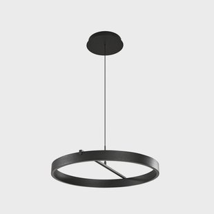 Rovan LED hanglamp Ø 60 cm CCT zwart Lucande - Woonkamer - Modern - Metaal - 1 lamp