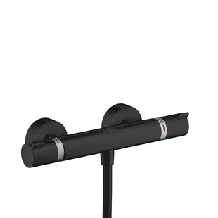 Hansgrohe Thermostatische Douchekraan Ecostat Comfort - Waterbesparend - Mat Zwart - 15 Cm