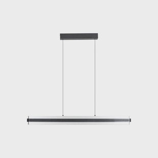 Tarnin LED hanglamp, zwart/nikkel, 98 cm Lucande - Eetkamer - Modern - Metaal - 1 lamp