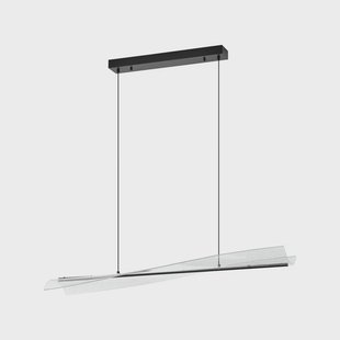 Vellia LED hanglamp 112 cm CCT zwart Lucande - Woonkamer - Modern - Metaal - 1 lamp