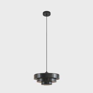 Tivra hanglamp zwart Ø 35 cm E27 Lindby - Woonkamer - Vintage / Retro - Metaal - 1 lamp