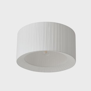 Virelle plafondlamp textiel Ø 40 cm wit Lindby - Woonkamer - Stof - 1 lamp