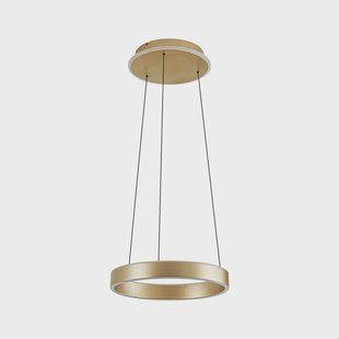 Tindra LED hanglamp goud dimbaar Ø 40 cm Lucande - Woonkamer - Modern - Metaal - 1 lamp