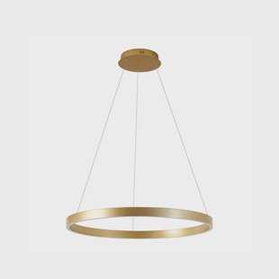 Yonam LED hanglamp, Ø 80 cm, 1-lamp, goud, CCT Lucande - Eetkamer - Modern - Metaal - 1 lamp