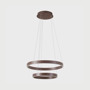 Yonam LED hanglamp, bruin, Ø 60 cm, CCT Lucande - Eetkamer - Modern - Metaal - Meerdere lampen
