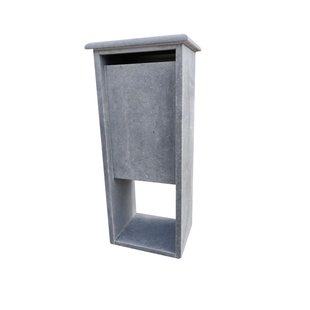 Pakketbrievenbus Madrid Hat Parcel - Natuursteen - Blauw - 40x103x32cm