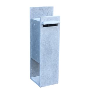 Pakketbrievenbus Compostella Line Rechts Digitaal Slot - Natuursteen - Grijs - 40x115x40cm