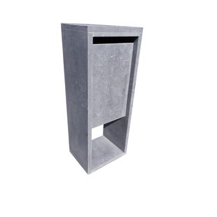 Pakketbrievenbus Madrid Modern Parcel - Natuursteen - Blauwgrijs - 40x103x30cm