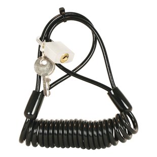 Antivole En Spirale Dresco 150cm Ø4mm Noir