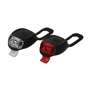 Dresco Led Batterij Verlichtingsset Siliconen Zwart