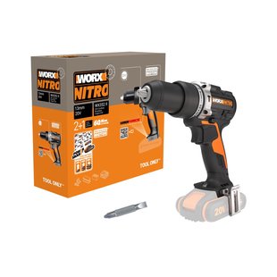 Worx Klopboormachine Wx352.9 - 20v Koolborstelloos - (zonder Accu)