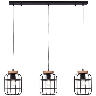 Brilliant Hanglamp Gwen Balk Zwart 3xe27