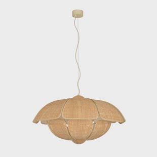 Coquillage hanglamp 70 cm, naturel, rotan MARKET SET - Woonkamer - Designer - Hout - 1 lamp
