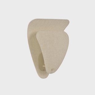 Coquillage wandlamp crèmekleurig 33 cm linnen MARKET SET - Woonkamer - Designer - Stof - 1 lamp