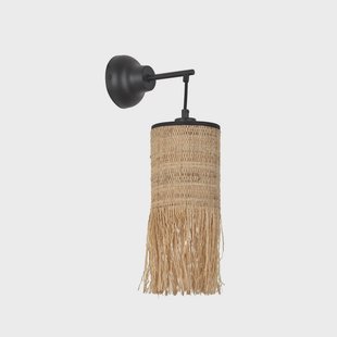 Formentera wandlamp bruin hoogte 47 cm vezels MARKET SET - Woonkamer - Designer - Metaal - 1 lamp