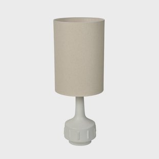 Jimmy tafellamp, wit/beige, hoogte 83 cm MARKET SET - Woonkamer - Keramiek - Met lampenkap