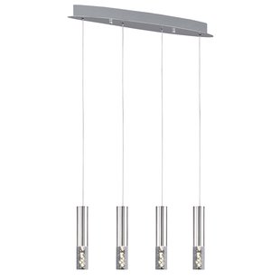 Fischer & Honsel Hanglamp Led Bubble Zilver 4x5w