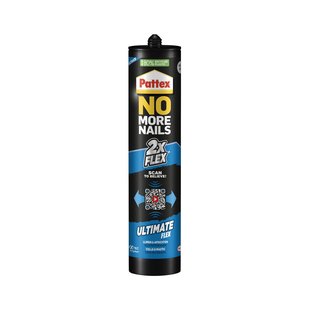 Pattex Montagelijm No More Nails Binnen/buiten Grijs 390g