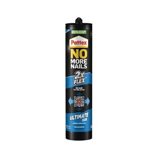 Pattex Montagelijm No More Nails Binnen/buiten Zwart 390g