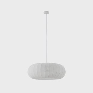 Helin hanglamp, wit, Ø 70 cm, 3 x E27, textiel Lindby - Woonkamer - Scandinavisch - Stof - 1 lamp