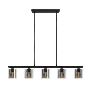 Eglo Hanglamp Cadley Zwart 5xe27