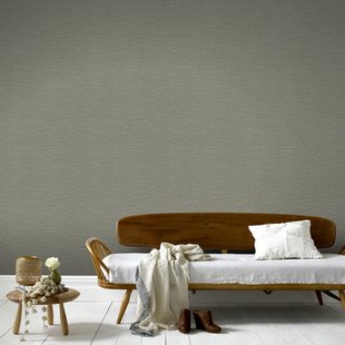 Decomode Vliesbehang Weaving - Grijs - 10,05m X 52cm