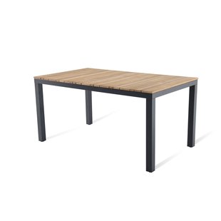 Central Park Tuintafel Limoux Aluminium Teak 152x90cm