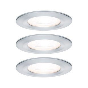 Paulmann Inbouwspot Led Nova 3-stapdim Aluminium 3x6,5w