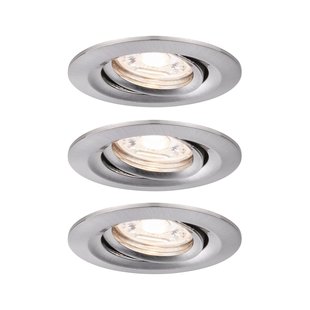 Paulmann Inbouwspot Led Nova Mini Kantelbaar Ijzer 3x4w