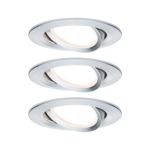 Paulmann Inbouwspot Led Nova Kantelbaar Aluminium 3x6,5w