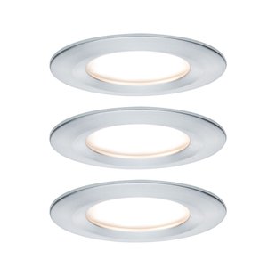 Paulmann Inbouwspot Led Nova 3-stapdim Aluminium 3x6,5w