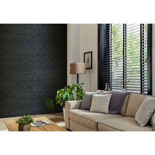 Steenstrips Tasso - Zwart - Eps-piepschuim - 0,63 M²