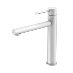 Essebagno Wastafelkraan Luisa Hoog Wit Mat