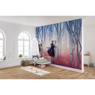Fotobehang Frozen Friends For Ever - Meerkleurig - 2,54m X 368cm
