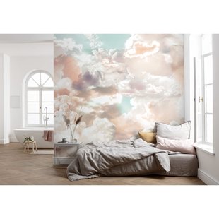 Fotobehang Mellow Clouds - Meerkleurig - 2,50m X 350cm