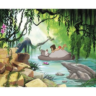 Fotobehang Jungle Book - Meerkleurig - 2,54m X 368cm