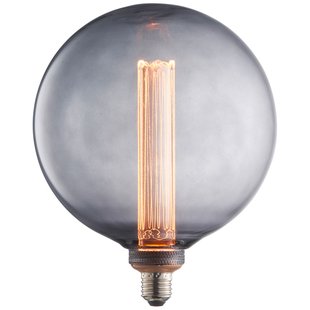 Brilliant Ledfilamentlamp Globe - Smoke - D20cm - Warm Wit - E27 - 2,8w