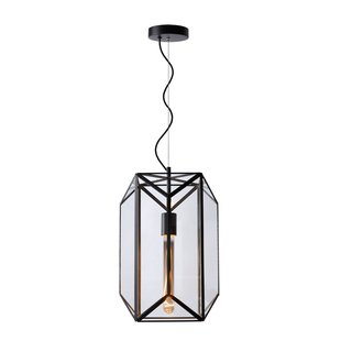 Lucide Hanglamp Fern Zwart E27