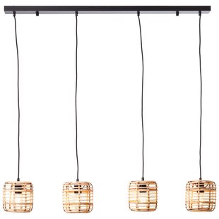 Brilliant Hanglamp Crosstown Bamboe 4xe27