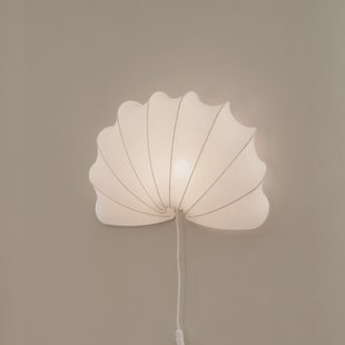 Anna wandlamp, katoen, wit, Ø 53,5 cm Watt & Veke - Slaapkamer - Designer - Stof