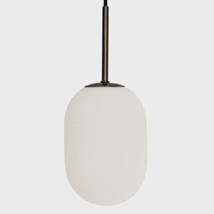 Noor hanglamp, Ø 12 cm, opaal/zwart, glas Watt & Veke - Woonkamer - Modern