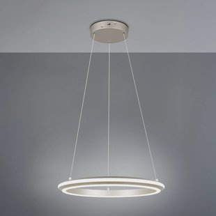 Trio Lighting LED hanglamp Amador, Ø 45 cm, nikkelkleurig, metaal, CCT
