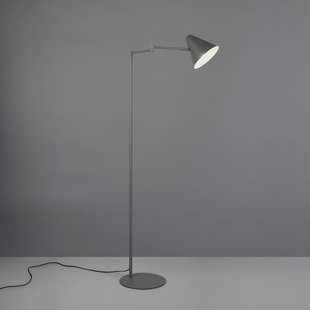 Trio Lighting Vloerlamp Cosima, antraciet, hoogte 126 cm, metaal