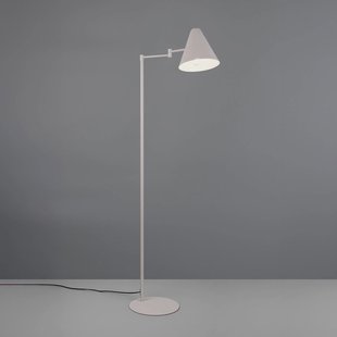 Trio Lighting Vloerlamp Cosima, lichtgrijs, hoogte 126 cm, metaal